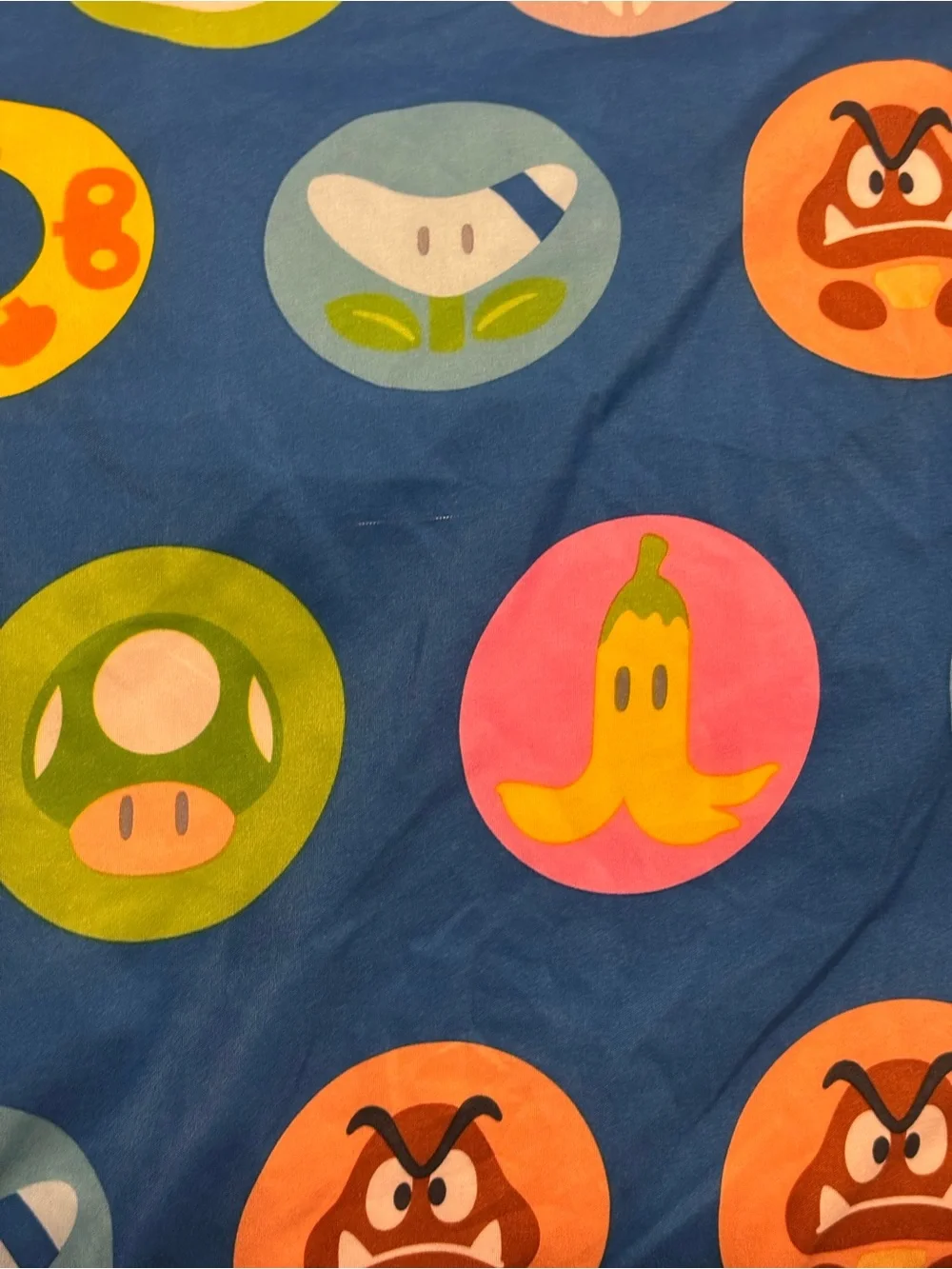 2 Piece Super Mario Bros Nintendo Twin Sheet Set 1 Fitted & 1 Flat Sheet Cartoon
